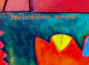 Clemens Briels - Pensamiento rompido, gemengde techniek op doek (groot) kopen? Bied vanaf 1000!