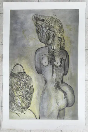 Jose Luis Cuevas - Ets, Zonder titel (Zeer Groot) kopen? Bied vanaf 1!