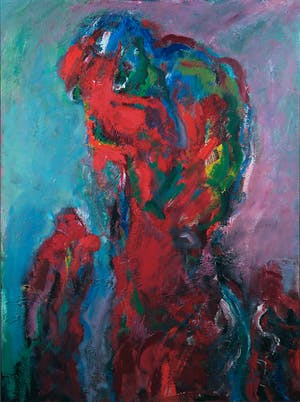 Franscz Witte - Acryl op karton, Samen - Ingelijst kopen? Bied vanaf 35!