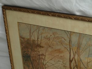 Bartholomeus Johannes van Hove - 2x Aquarel, “Stadsgezicht” en “Bomen langs een laan” – ca 1840 kopen? Bied vanaf 250!