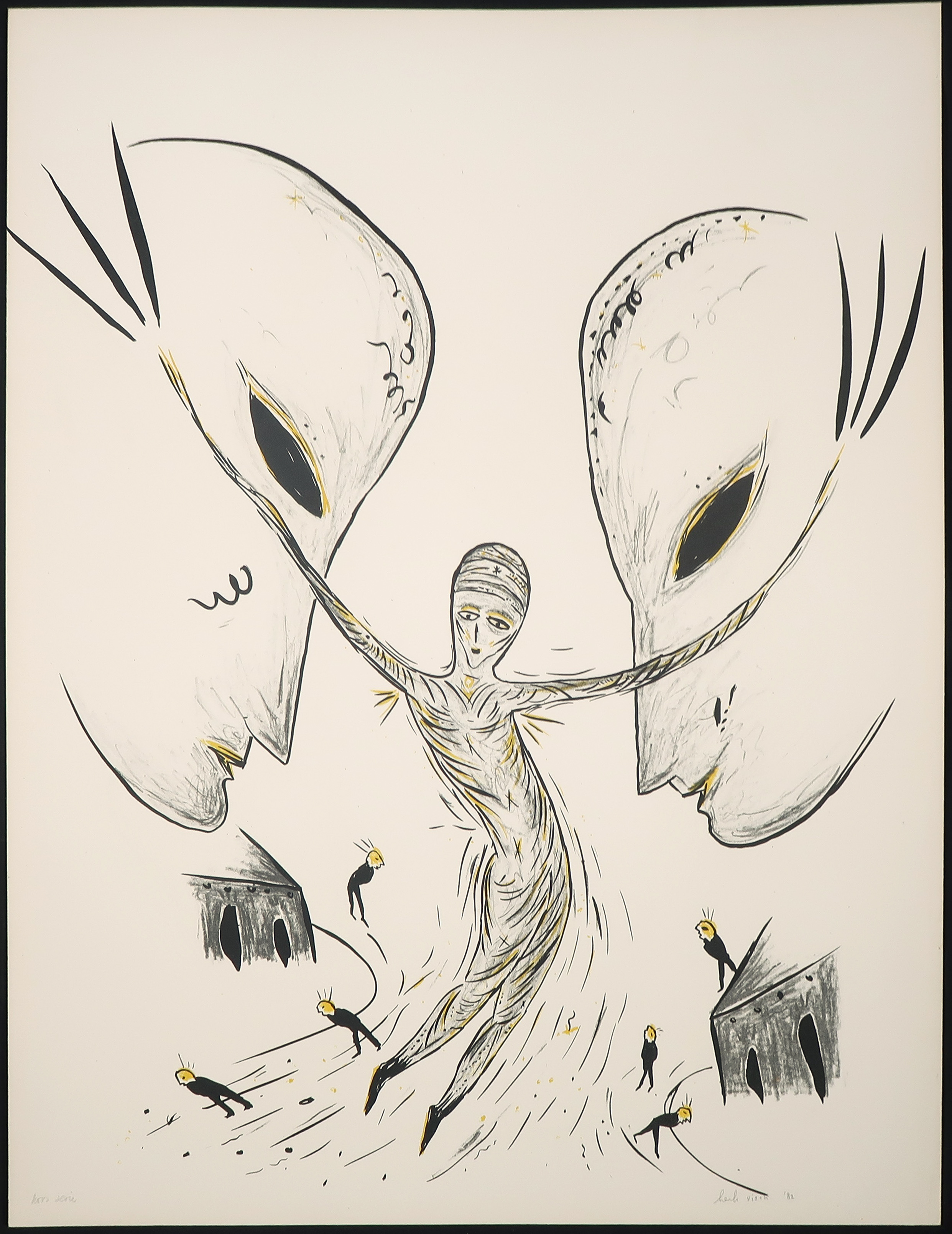 Henk Visch - Litho, Zonder titel (incl. litho verso) kopen? Bied vanaf 120!