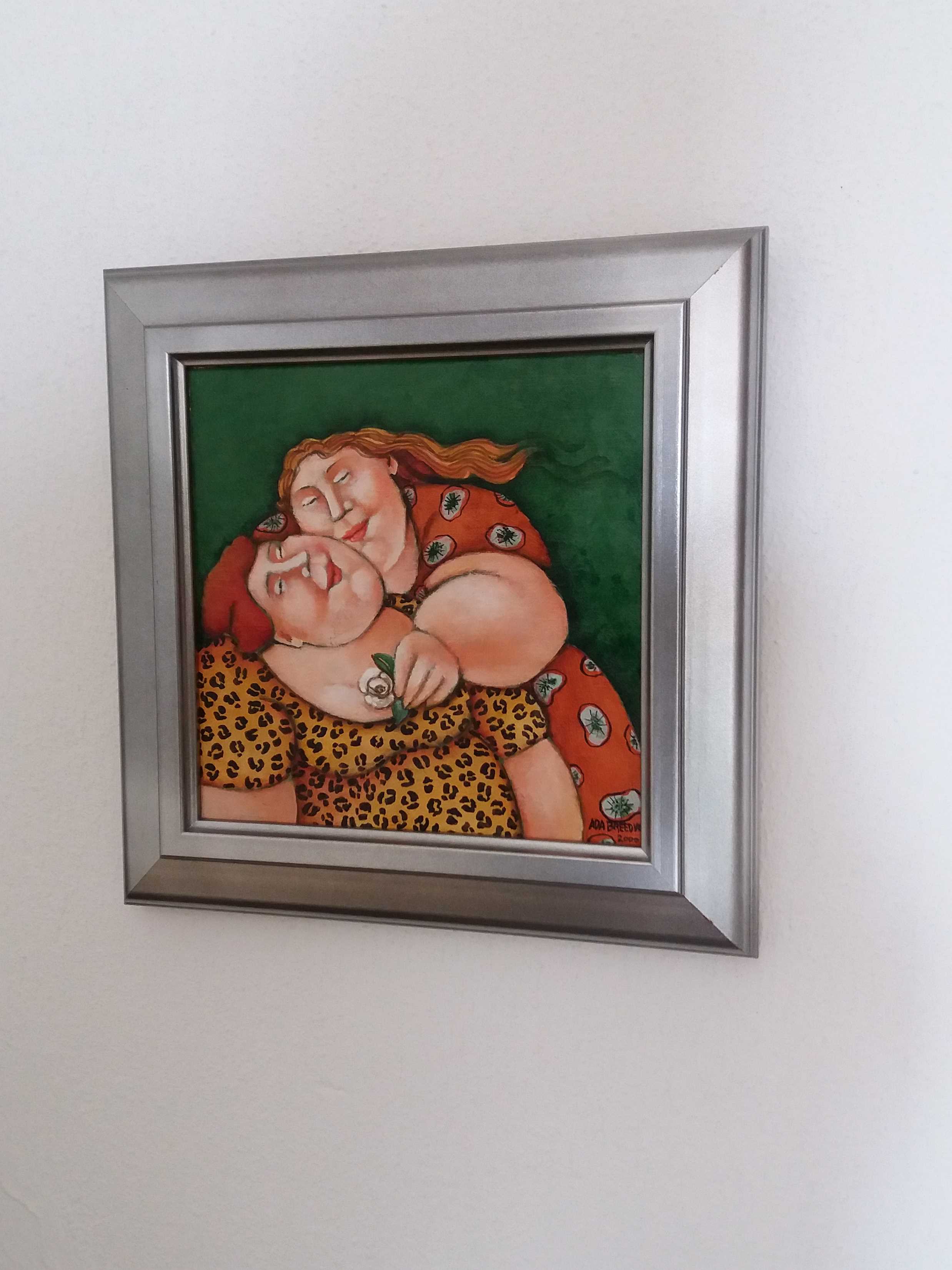 Ada Breedveld - twee dames met bloem kopen? Bied vanaf 225!