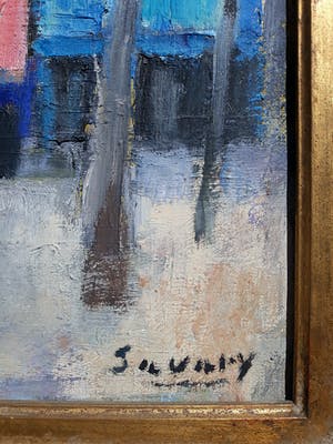 Robert Savary - Sacre-Coeur, olieverf op doek (ingelijst) kopen? Bied vanaf 495!