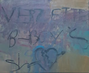 Jurjen de Haan - Laatste keer! " B-Boy's " - Olieverfschilderij uit 1979 kopen? Bied vanaf 200!