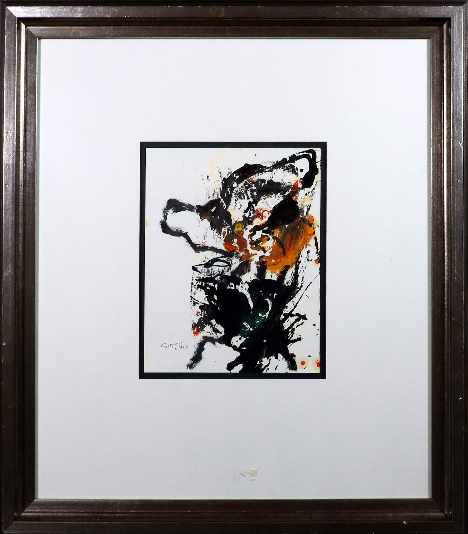 Fred Sieger - Gemengde techniek op papier, Visions of my garden - Ingelijst kopen? Bied vanaf 50!