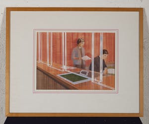 Hans Kemner - Kassa - 1981 - Aquarel, gouache en potlood op papier kopen? Bied vanaf 20!