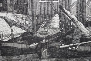 Hendrik Lesage - Volendam rond 1924 - mooi uitgewerkte, heldere ets, nr. 60 kopen? Bied vanaf 45!