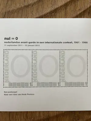 Henk Peeters - Nul = 0 Zero op Zee kaarten met originele nul postzegels kopen? Bied vanaf 29!