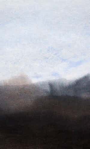 Henri Plaat - Aquarel: landschap - 1985 verkocht voor € 125!