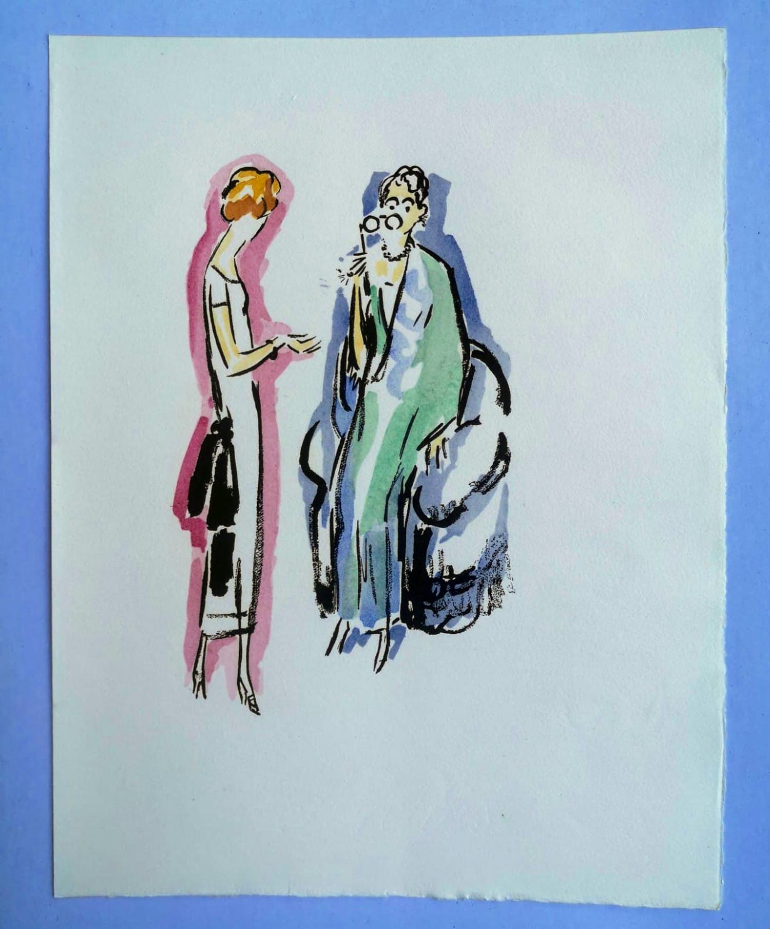 Kees van Dongen - Originele Pochoir uit La Garçonne, gelimiteerde oplage verkocht voor € 75!