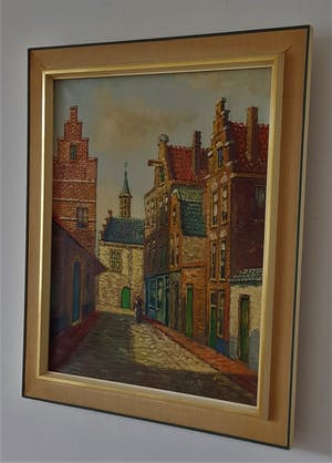 Niet of onleesbaar gesigneerd - Stadegezicht kopen? Bied vanaf 1!