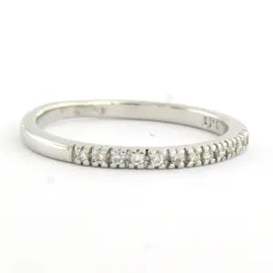 18k wit gouden ring bezet met briljant diamant tot. 0.13ct – F/G – VS/SI kopen? Bied vanaf 320!
