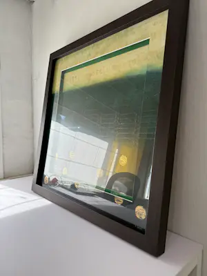 Rebecca Koury - Textured Gold Horizon No. 408 kopen? Bied vanaf 495!