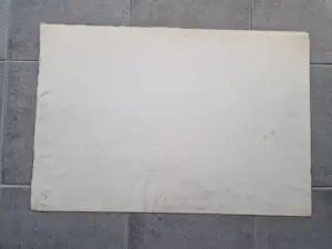 Jelle Hoogstra - Grote verstilde Gouache "zwaar weer boven de Maasvlakte" gesigneerd kopen? Bied vanaf 1!