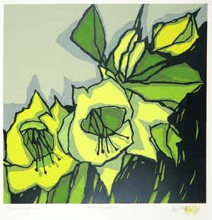 Fon Klement - Boardsnede, Orgie de fleurs verkocht voor € 70!