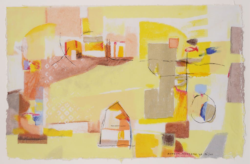 Anneke Peereboom - Anneke Peereboom: Zeefdruk, Luce del Giorno I - Ingelijst kopen? Bied vanaf 35!