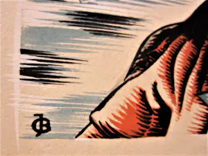 Niet of onleesbaar gesigneerd - Originele ca. 1950 Pop-Art Gouache "Joh. S. Bach" gesigneerd monogram kopen? Bied vanaf 1!