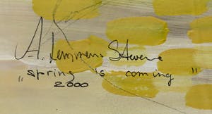 Ans Lemmens - Gouache op papier, Spring is coming - Ingelijst kopen? Bied vanaf 50!