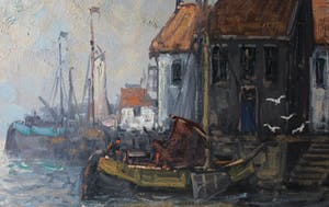 Niet of onleesbaar gesigneerd - Havengezicht - H. Dijk kopen? Bied vanaf 1!