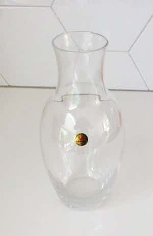 Royal Leerdam - Elegante Blank kristallen vaas verkocht voor € 28!