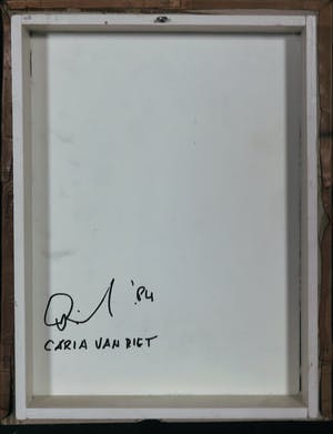 Carla van Riet - Lot van twee collages van leer, Zonder titel kopen? Bied vanaf 50!