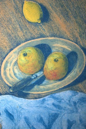 Elmar Gille - 2x: zeer grote kleurets & litho Val de Roussillon kopen? Bied vanaf 160!