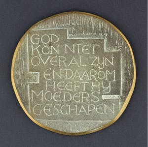 Inka Klinckhard - Bronzen penning: Moederdag, 1975 kopen? Bied vanaf 100!
