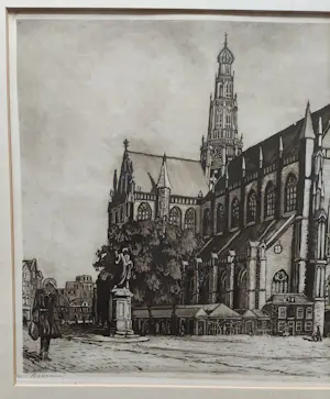 Anton Heyboer - Haarlem (Sint Bavokerk, Grote Markt) kopen? Bied vanaf 300!