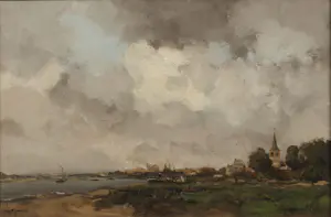 AcheterWillem G.F. Jansen - Rivierlandschap? Enchérissez de 2100!