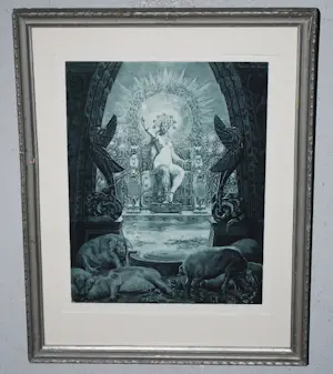 Louis Chalon - Circe (Kirke) - 1888 - mooi ingelijst kopen? Bied vanaf 50!