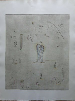 Henk Visch - FIGURATIE / ZW-W ETS + POTLOOD / EAU-FORTE + CRAYON / 66x50cm / SIG kopen? Bied vanaf 55!
