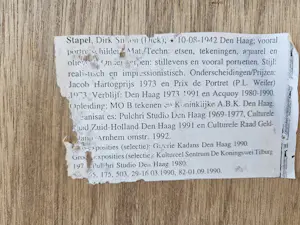 Dick Stapel - Stilleven kopen? Bied vanaf 50!
