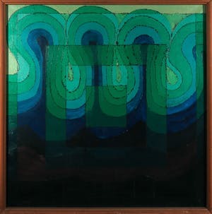 Kees Rademaker - Olieverf op doek, Abstracte compositie - Ingelijst (Groot) kopen? Bied vanaf 50!