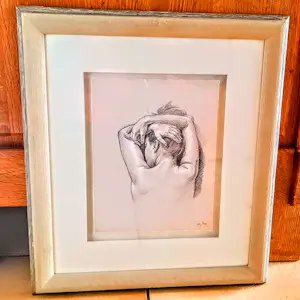 Francine van Hove - Lithografie auf Büttenpapier "The Nose the Pillow" Passepartout Rahmen kopen? Bied vanaf 90!