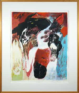 Bert Braam - Zeefdruk, Admira - Ingelijst (Groot) verkocht voor € 35!