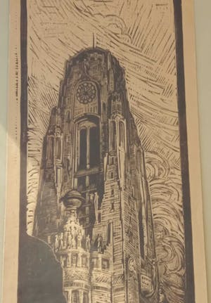 Huib Luns - Kromhout's Toren 1913 - Raadhuis Rotterdam (prijsvraag) kopen? Bied vanaf 10!