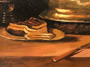 Niet of onleesbaar gesigneerd - Stilleven ontbijttafel kopen? Bied vanaf 1!