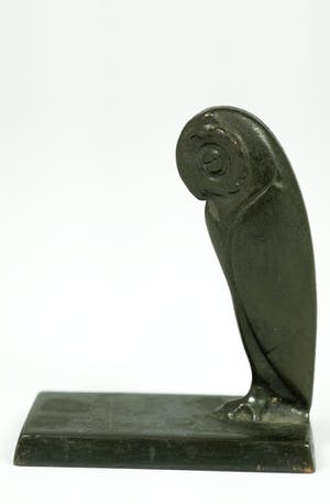 Brons (Onbekend) - Sculptuur van uil - gesigneerd Gaag kopen? Bied vanaf 159!