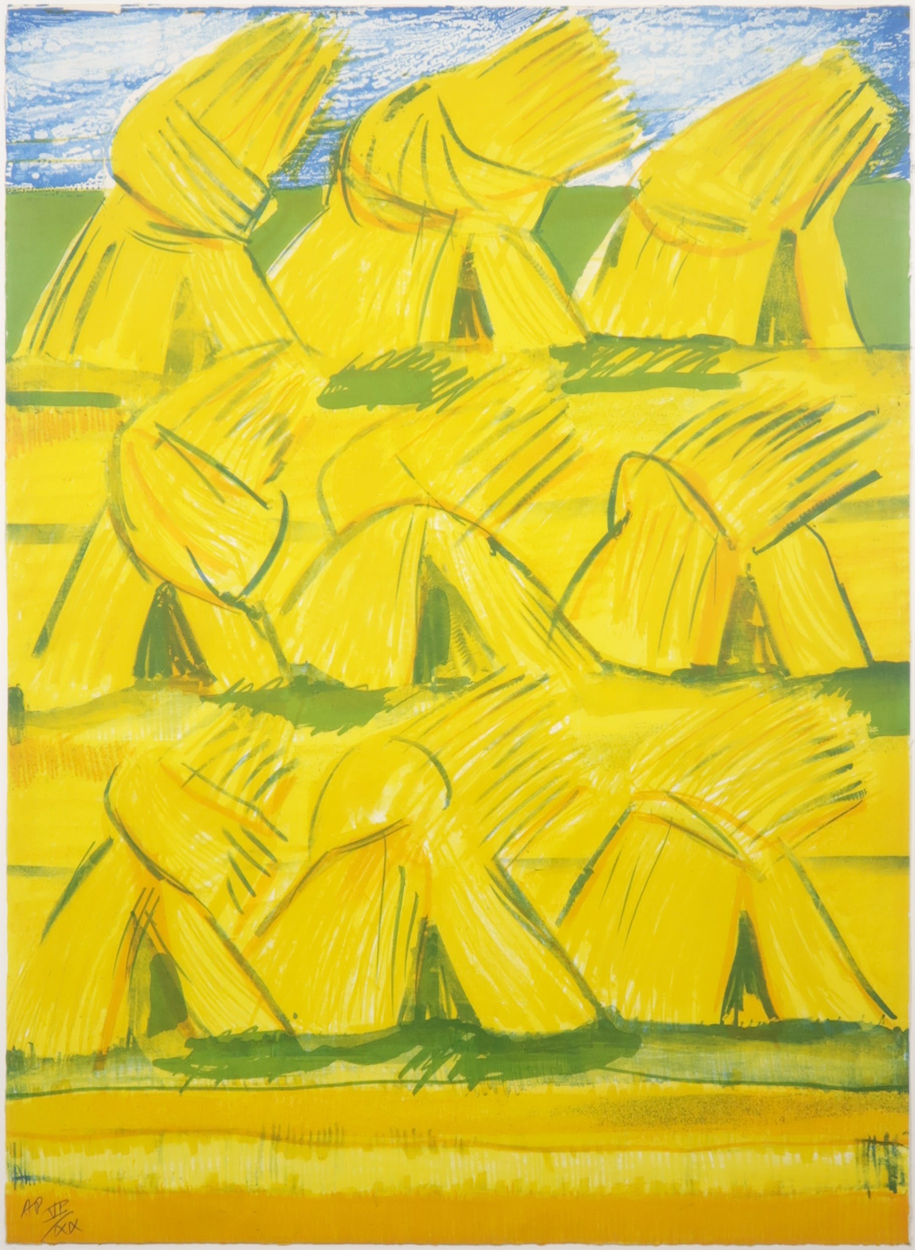 Jan Cremer - Litho, Koren Es - Ingelijst  kopen? Bied vanaf 100!