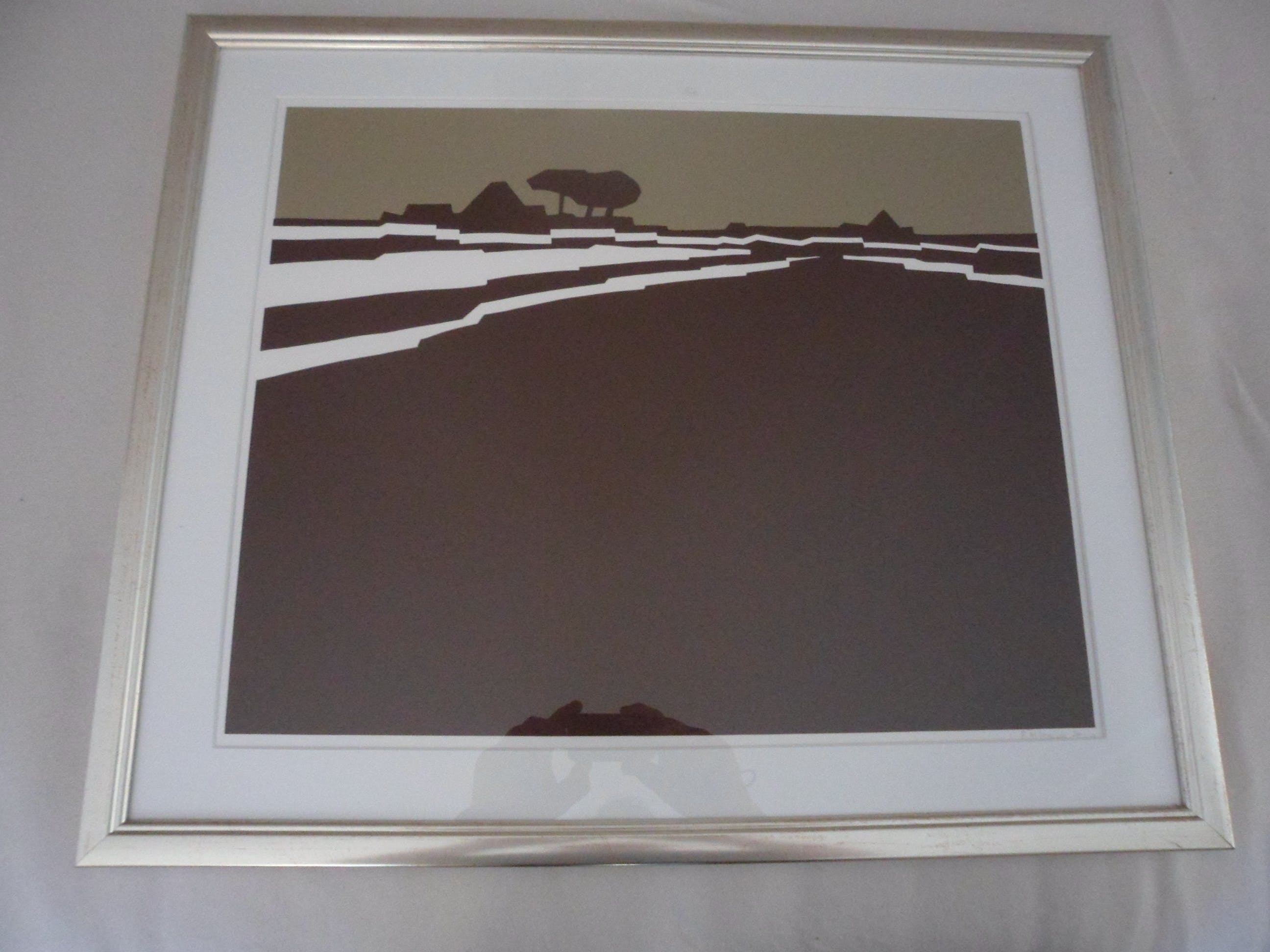 Bob Immink - Zeefdruk, Titel "Varkensland bij watergang kopen? Bied vanaf 40!