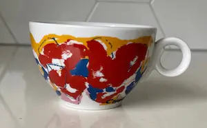 Jan Cremer - Vier porseleinen kop- en schotels voor Perla kopen? Bied vanaf 1!