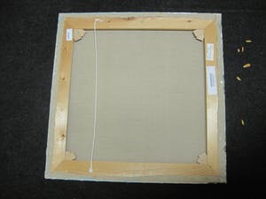 Erna van Mondfrans - Fraai verstild realistisch olieverf "Parasolbomem in Landschap" gesigneerd kopen? Bied vanaf 80!