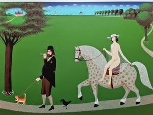Willem Westbroek - Walking the cat ( Portait of the mayor André van der Louw ) kopen? Bied vanaf 45!