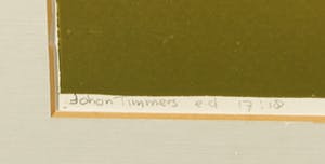 Johan Timmers - Lino, Z.T. Standbeeld achter hek - Ingelijst kopen? Bied vanaf 1!