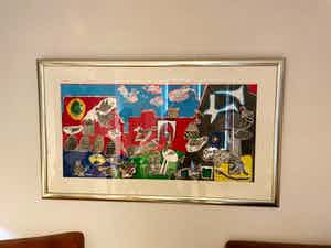 Corneille - Grote zeefdruk met lijst 2001 e/a verkocht voor € 650!