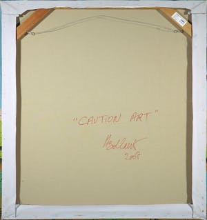 Jan Bollaert - Olieverf op doek, Caution Art (Groot) kopen? Bied vanaf 350!