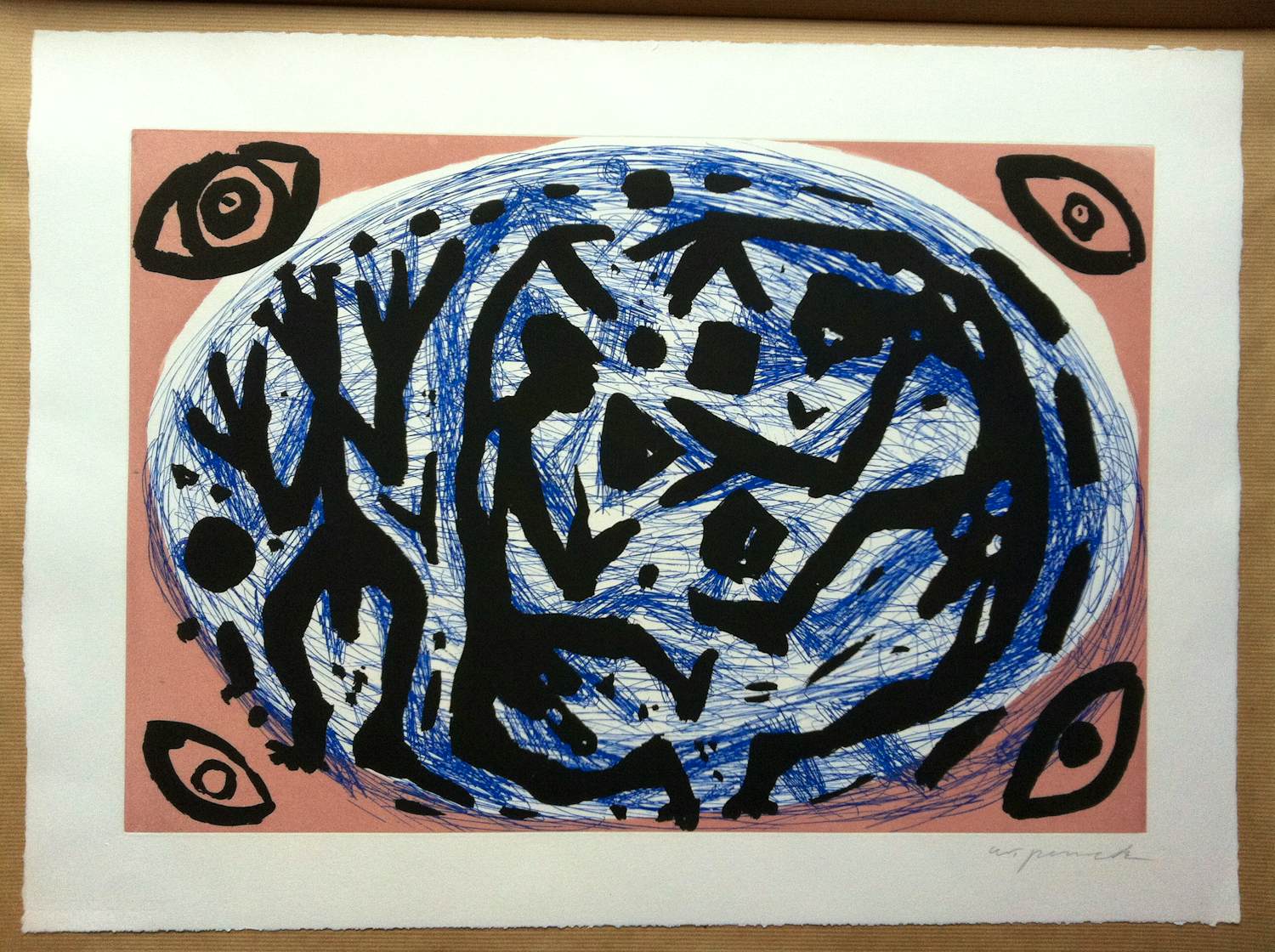 A.R. Penck - Kraftfeld Auseinandersetzung kopen? Bied vanaf 900!