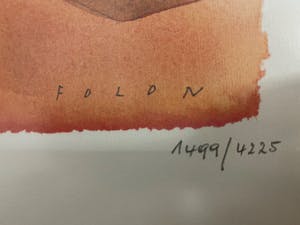 Jean Michel Folon - De Ontmoeting kopen? Bied vanaf 100!