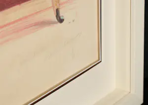 David Hockney - Gentlemen’s Dressing Room - met handgeschreven boodschap - fraai ingelijst kopen? Bied vanaf 3450!