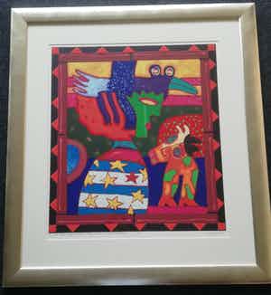 Clemens Briels - Exclusief werk in prachtige lijst verkocht voor € 350!